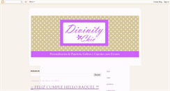 Desktop Screenshot of divinitychic.blogspot.com