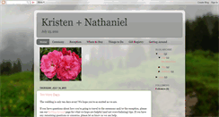 Desktop Screenshot of kristenandnathaniel.blogspot.com