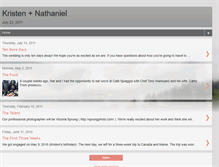 Tablet Screenshot of kristenandnathaniel.blogspot.com