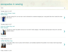 Tablet Screenshot of escapadesinsewing.blogspot.com