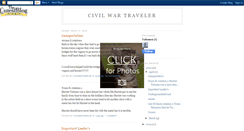 Desktop Screenshot of civilwartraveler.blogspot.com