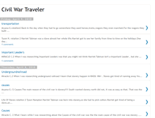 Tablet Screenshot of civilwartraveler.blogspot.com