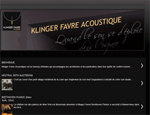 Tablet Screenshot of klinger-favre-acoustique.blogspot.com