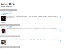 Tablet Screenshot of couturerefills.blogspot.com
