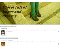 Tablet Screenshot of closetfullofhopesanddreams.blogspot.com