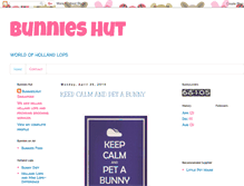 Tablet Screenshot of bunnieshut.blogspot.com