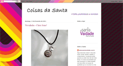 Desktop Screenshot of coisasdasanta.blogspot.com