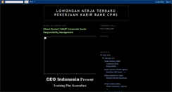 Desktop Screenshot of lowongankerjaterbarukarir.blogspot.com