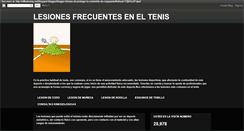 Desktop Screenshot of lesionesfrecuenteseneltenis.blogspot.com
