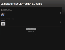 Tablet Screenshot of lesionesfrecuenteseneltenis.blogspot.com