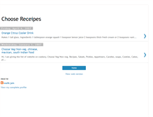 Tablet Screenshot of choosereceipes.blogspot.com