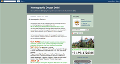 Desktop Screenshot of homeopathicdoctor-delhi.blogspot.com