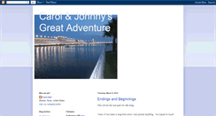 Desktop Screenshot of carolandjohnnygreatadventure.blogspot.com