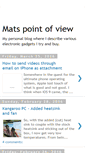 Mobile Screenshot of matspointofview.blogspot.com