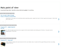 Tablet Screenshot of matspointofview.blogspot.com