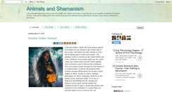 Desktop Screenshot of animals-and-shamanism.blogspot.com