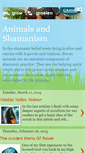 Mobile Screenshot of animals-and-shamanism.blogspot.com