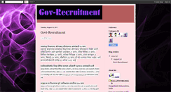 Desktop Screenshot of govt-recruitment.blogspot.com