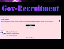 Tablet Screenshot of govt-recruitment.blogspot.com