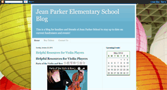 Desktop Screenshot of jeanparkerelementary.blogspot.com