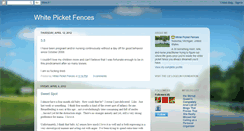 Desktop Screenshot of mypicketfences.blogspot.com