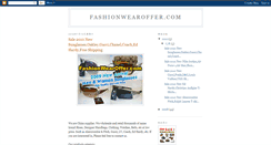 Desktop Screenshot of fashionwearoffer.blogspot.com