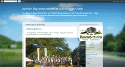 Desktop Screenshot of ischler-bauernherbstfest.blogspot.com