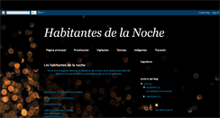Desktop Screenshot of habitantesdelanoche002i.blogspot.com
