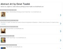 Tablet Screenshot of osnat-abstract-art.blogspot.com