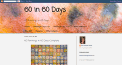 Desktop Screenshot of 60in60days.blogspot.com