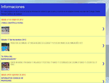 Tablet Screenshot of informacionescolegiosantateresa.blogspot.com