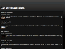 Tablet Screenshot of gayyouthdiscussion.blogspot.com