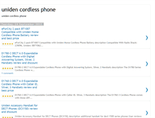 Tablet Screenshot of bestofunidencordlessphone-review.blogspot.com