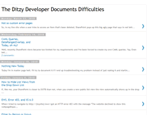 Tablet Screenshot of ditzydev.blogspot.com