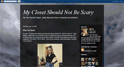 Desktop Screenshot of myclosetshouldnotbescary.blogspot.com