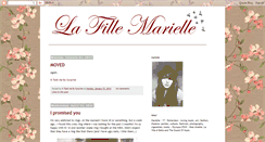 Desktop Screenshot of lafillemarielle.blogspot.com