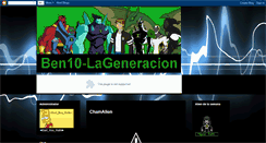 Desktop Screenshot of ben10-la-generacion.blogspot.com