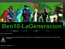 Tablet Screenshot of ben10-la-generacion.blogspot.com