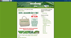 Desktop Screenshot of ecobagshopf1.blogspot.com