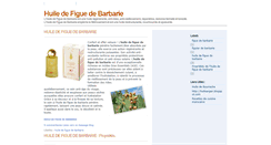Desktop Screenshot of huile-figue-de-barbarie.blogspot.com