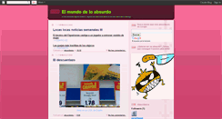 Desktop Screenshot of elmundodeloabsurdo.blogspot.com