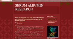 Desktop Screenshot of albumin-research.blogspot.com