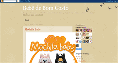 Desktop Screenshot of bebedebomgosto.blogspot.com