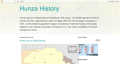 Desktop Screenshot of hunzahistory.blogspot.com