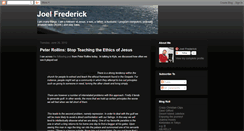 Desktop Screenshot of joelfrederick.blogspot.com