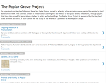 Tablet Screenshot of poplargroveproject.blogspot.com