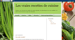 Desktop Screenshot of lesvraiesrecettesdecuisine.blogspot.com