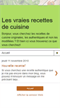 Mobile Screenshot of lesvraiesrecettesdecuisine.blogspot.com