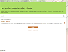 Tablet Screenshot of lesvraiesrecettesdecuisine.blogspot.com