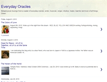 Tablet Screenshot of everydayoracles.blogspot.com